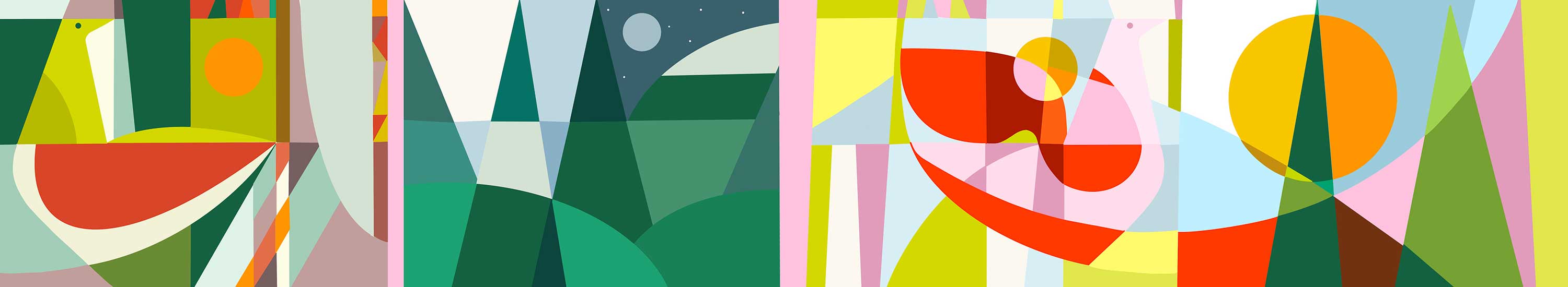 Fragments of Flagstaff utility box public art, faceted geometric design by Liz Taylor Creative