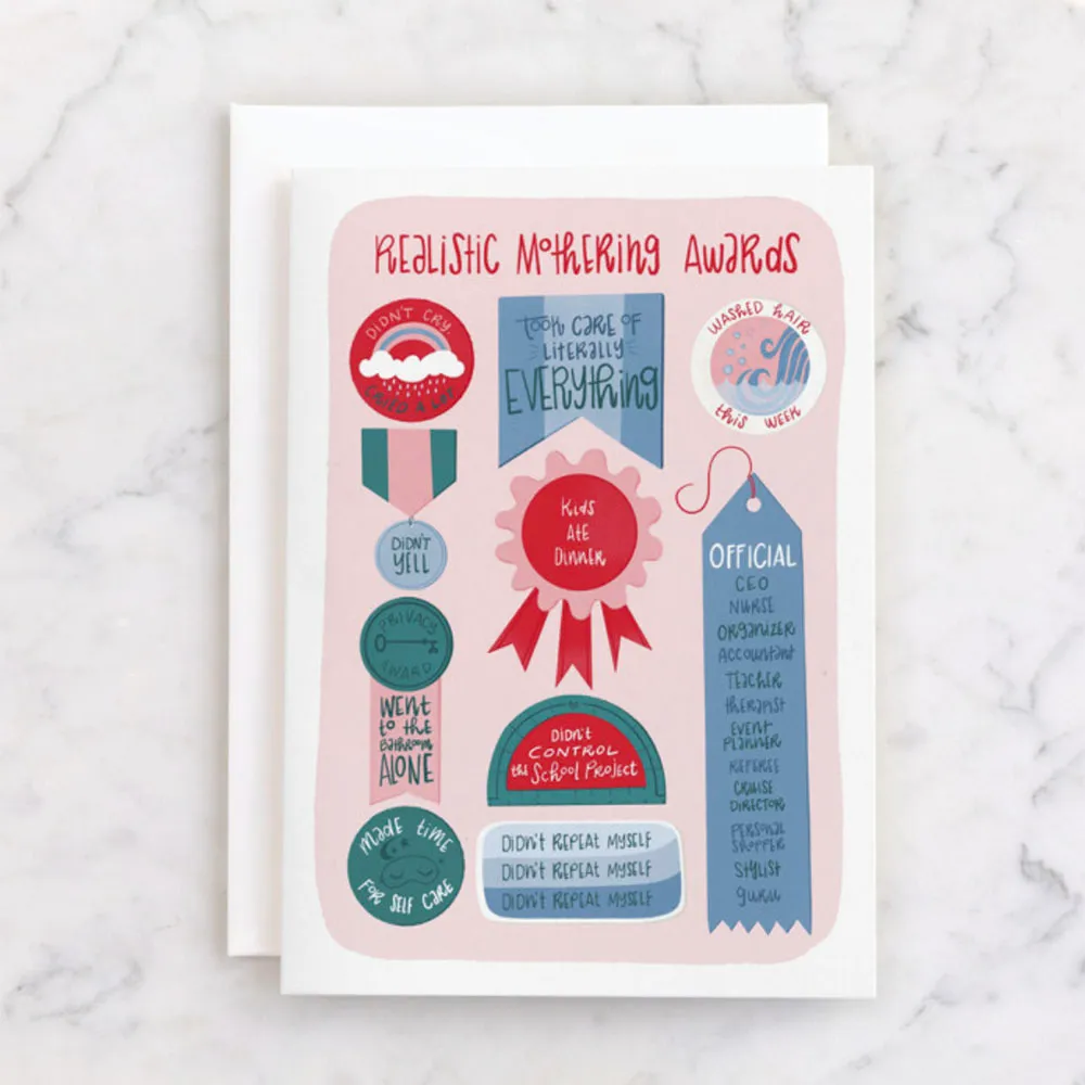 Licensed greeting card illustration exploring humor and motherhood, by Liz Taylor Creative