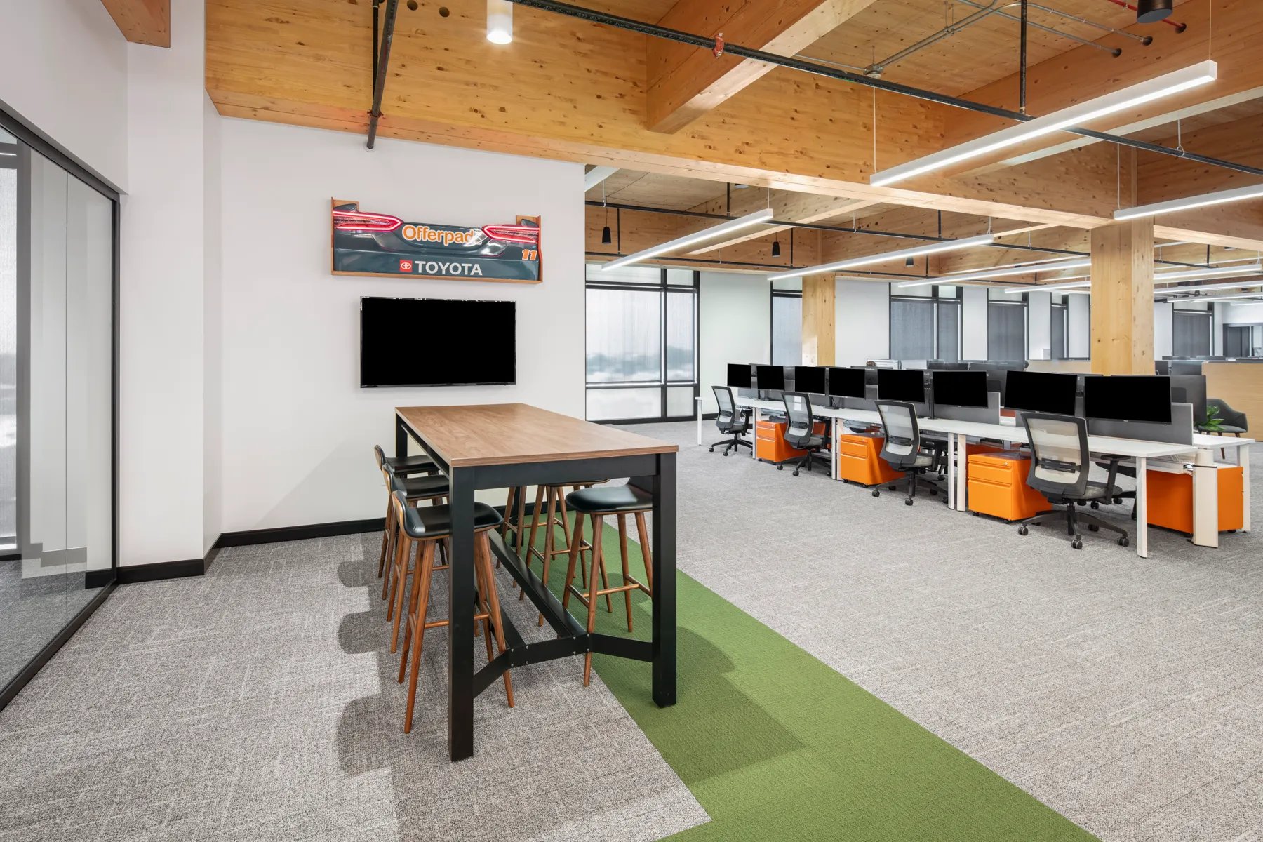 Offerpad headquarters environmental design detail, RSP Architects, Chandler Arizona