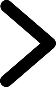 Black right-pointing chevron or angle bracket icon on white background
