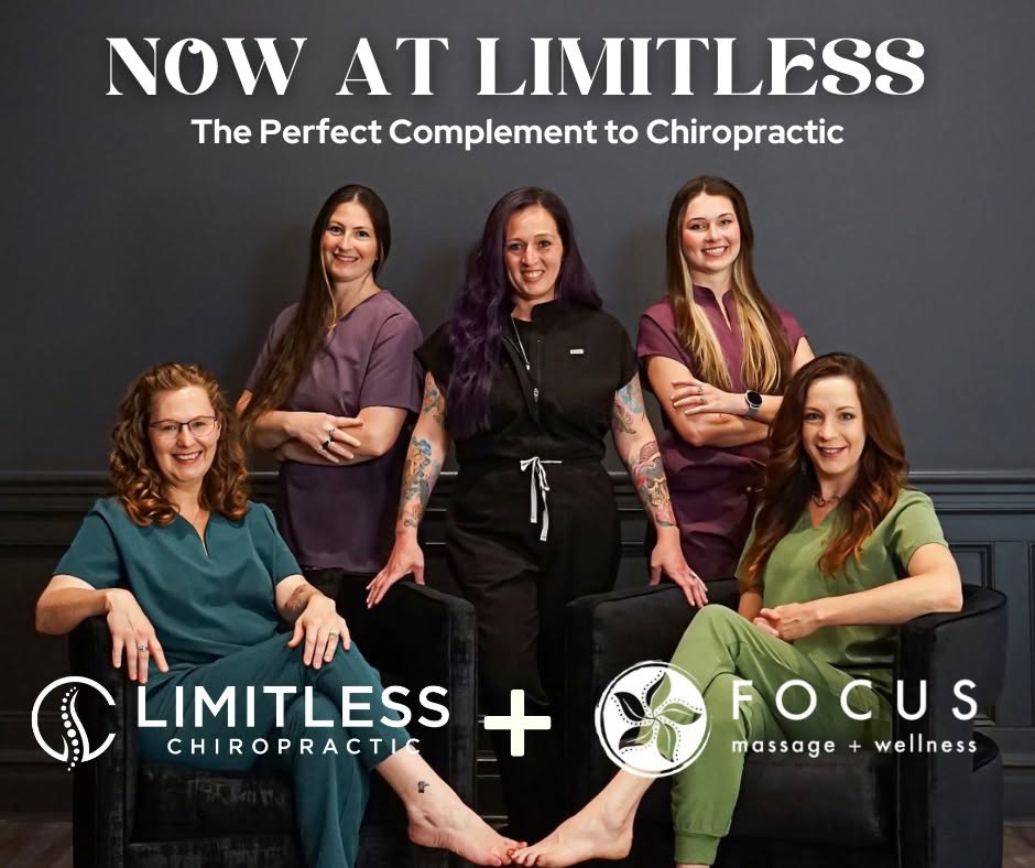 Sara Cooper, LMT, providing clinical medical massage therapy at Limitless Chiropractic in Mandeville to release chronic myofascial trigger points.