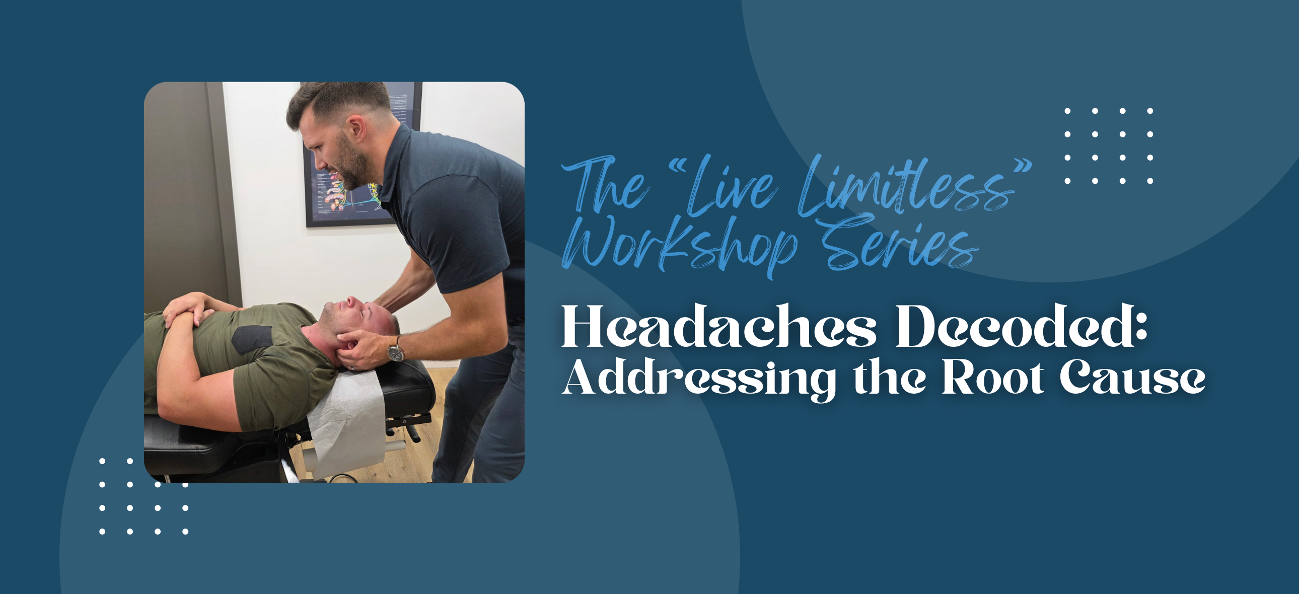Free community chiropractic workshop in Mandeville LA hosted by Limitless Chiropractic in their medical office at 1100 N Causeway Blvd #100, Mandeville, LA