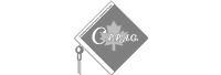 Black diamond-shaped patch with a maple leaf and the word 'Canada' written in cursive.