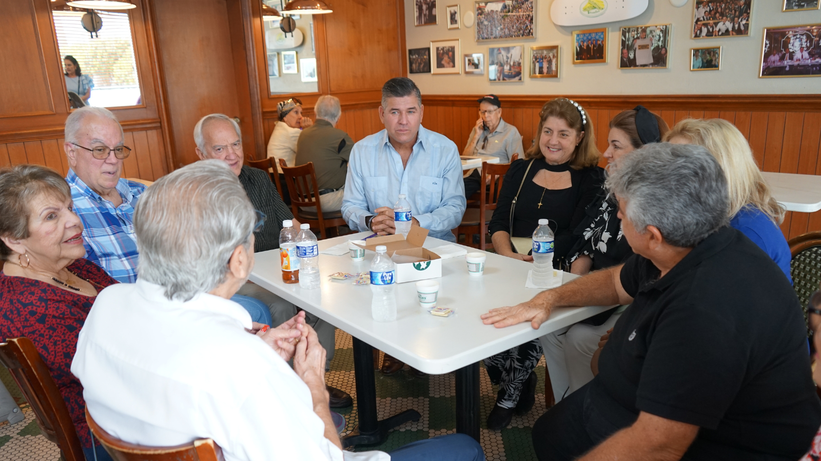 Joe takes a meeting with local seniors of District 5 to hear their concerns. 