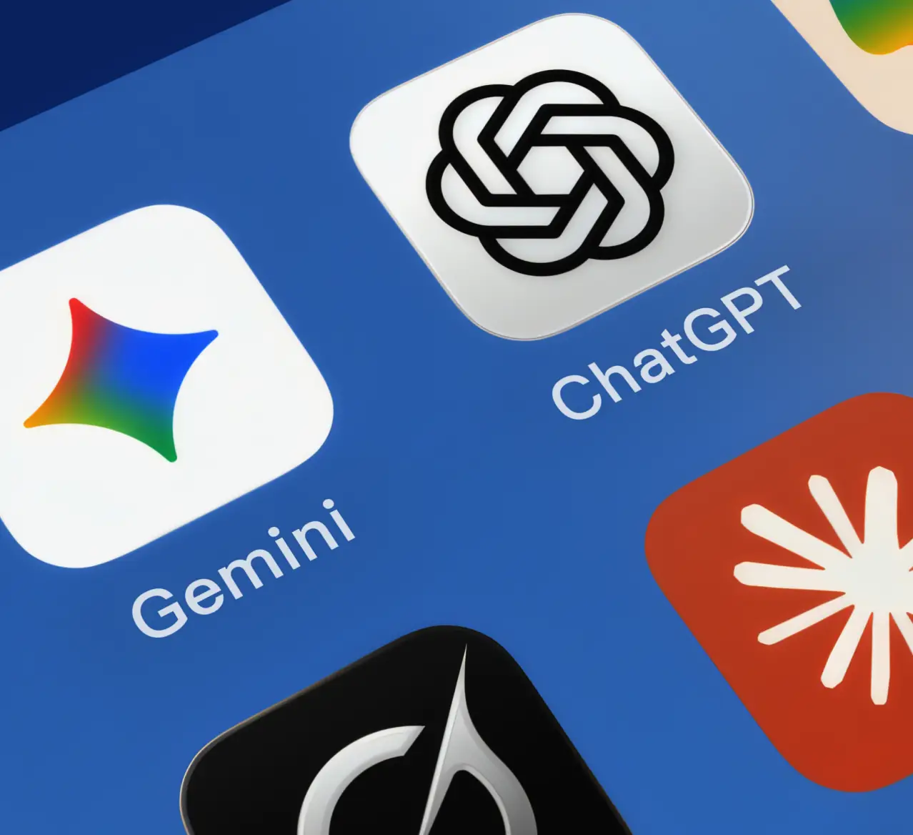 Contractors on the roof of a building at sunset with a cityscape in the distance