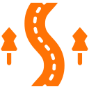 Scenic backroad in Temecula Wine Country accessible by Van'N Boozy vintage VW buses