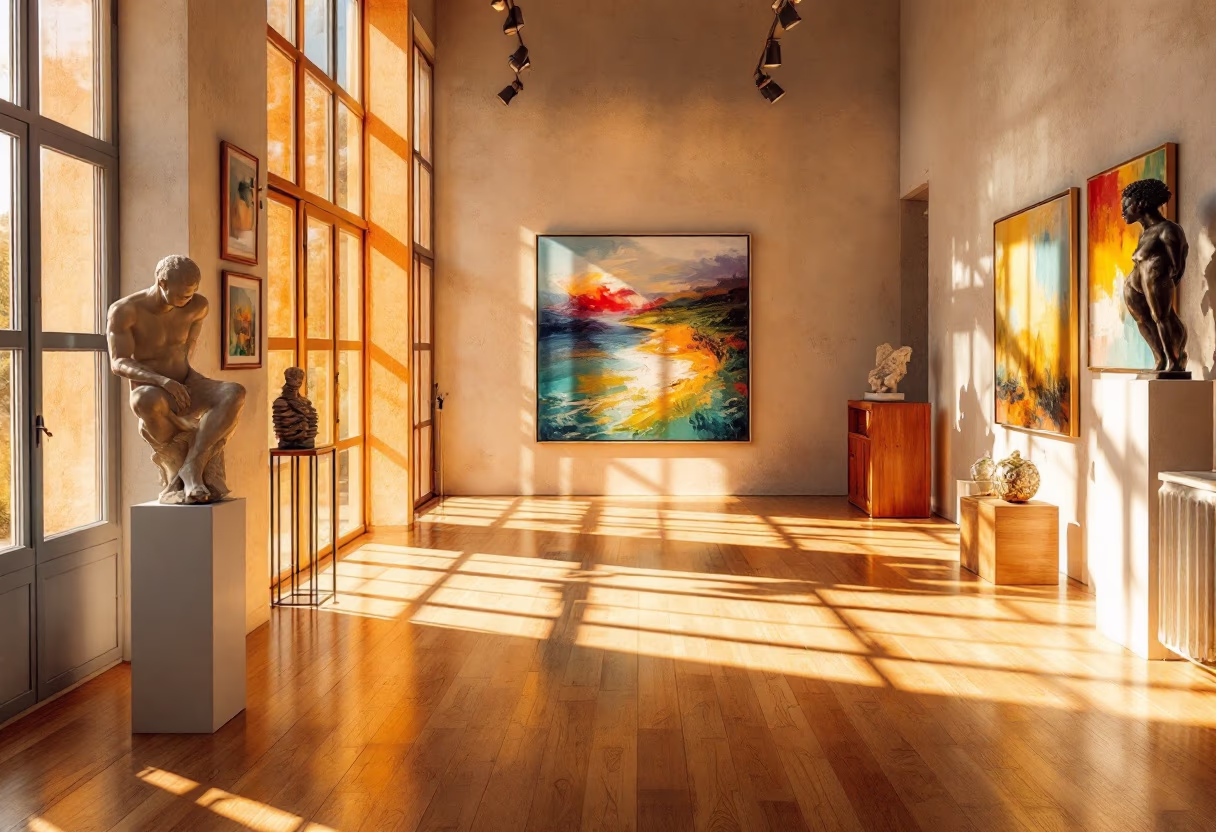 image of gallery interior (art gallery)