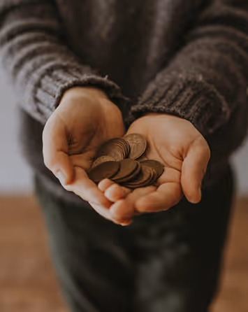 picture of giving charity