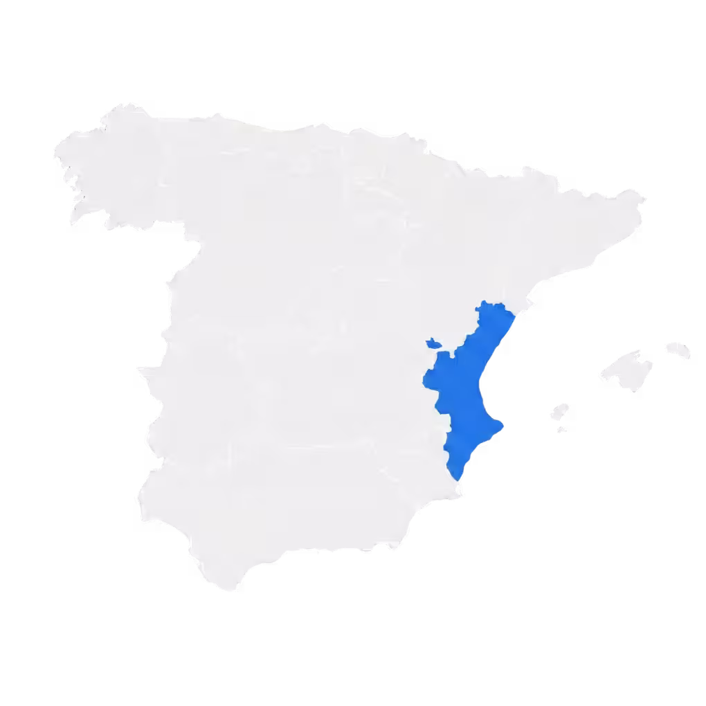 Mapa de la Provincia de Valencia
