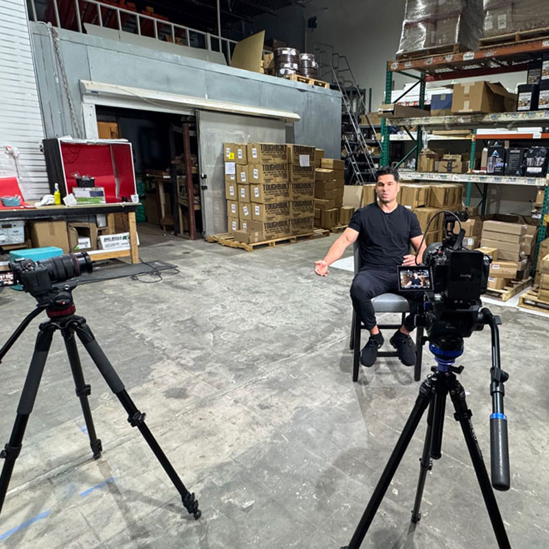 Professional video shoot by Anson Creative