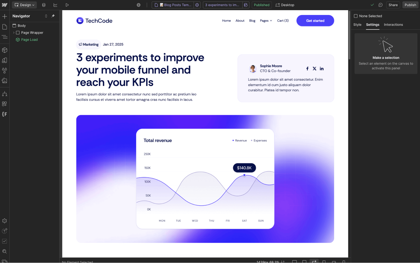 CMS Page - TechCode Webflow Template | Brix Template