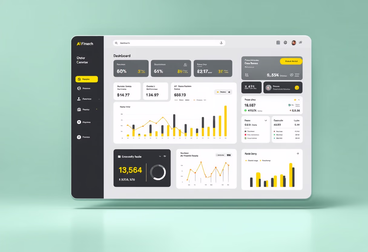 [interface] image of dashboard display (for an ai fintech company)
