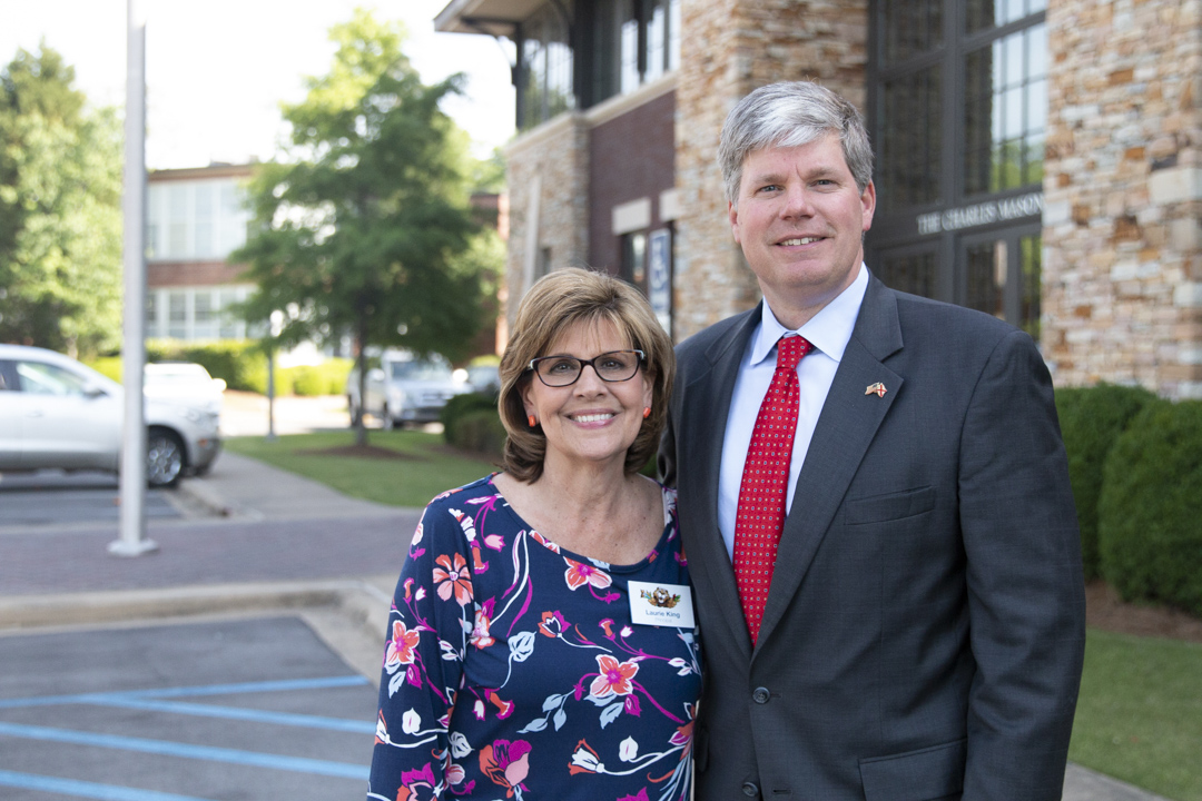 With Crestline Elementary Principal Laurie King