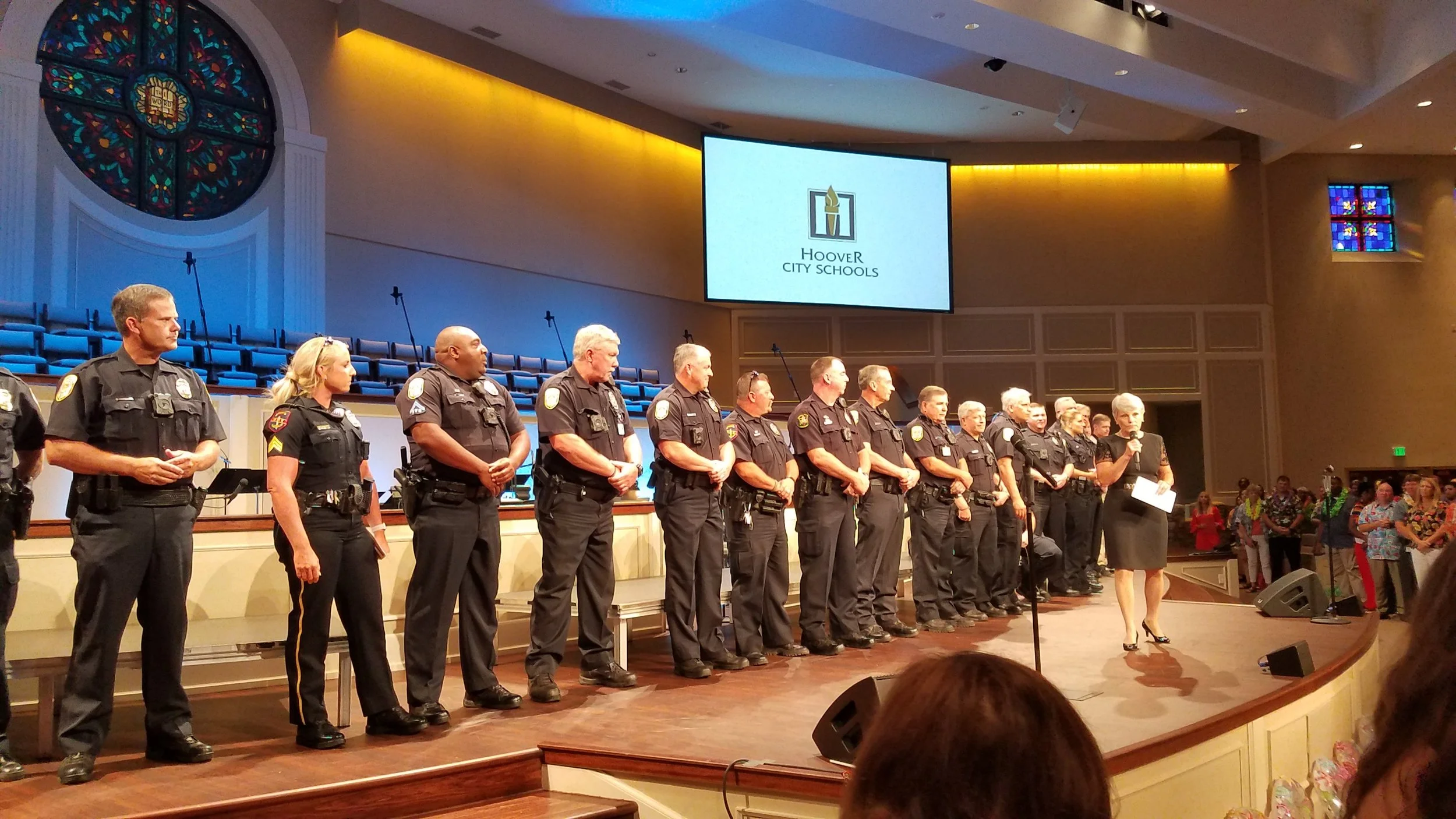 Proud to stand with our SROs and secure the funding to have them in every Hoover school!