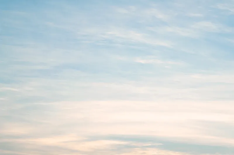 a beautiful spring sky with pink and light blue tints throughout 