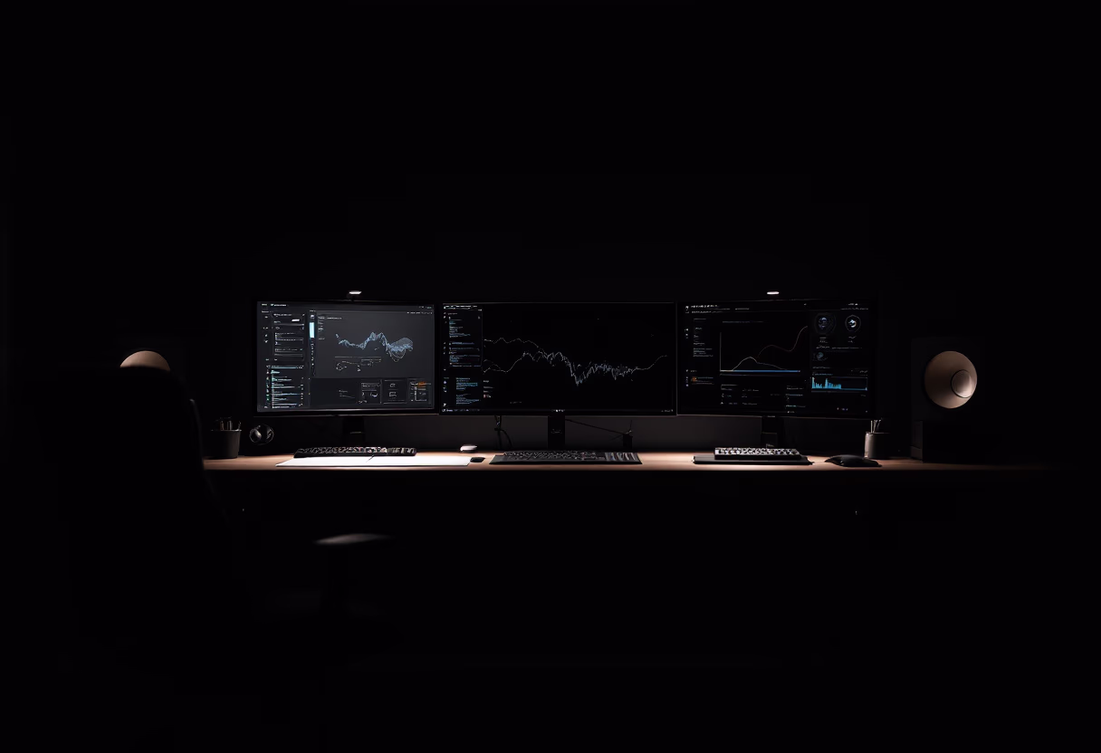 [background image] image of creative workspace (for a game development company)