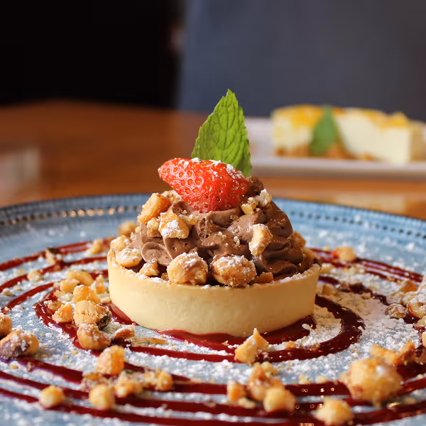 A colourful dessert.