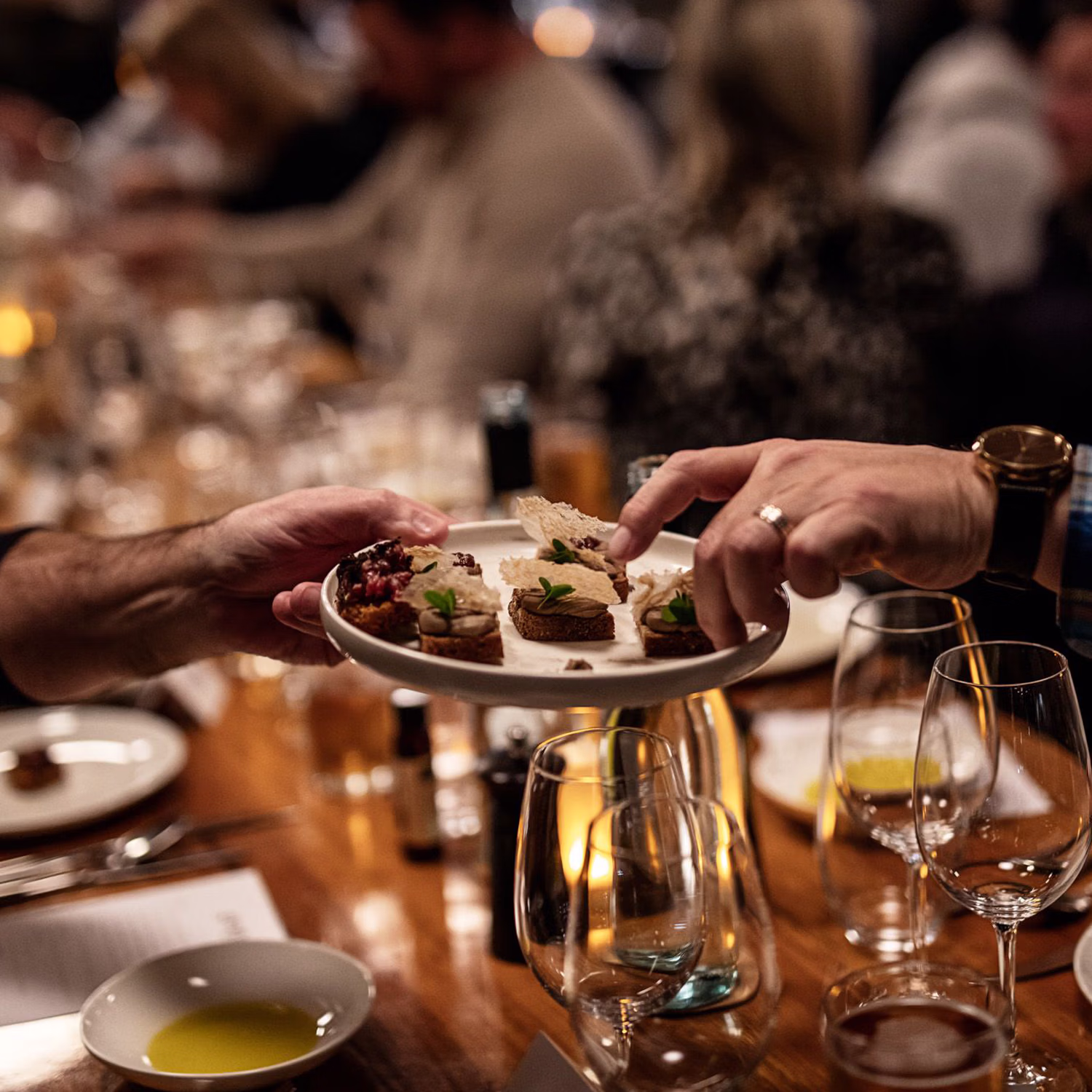 A meal on a plate at Grain of the Silos restaurant