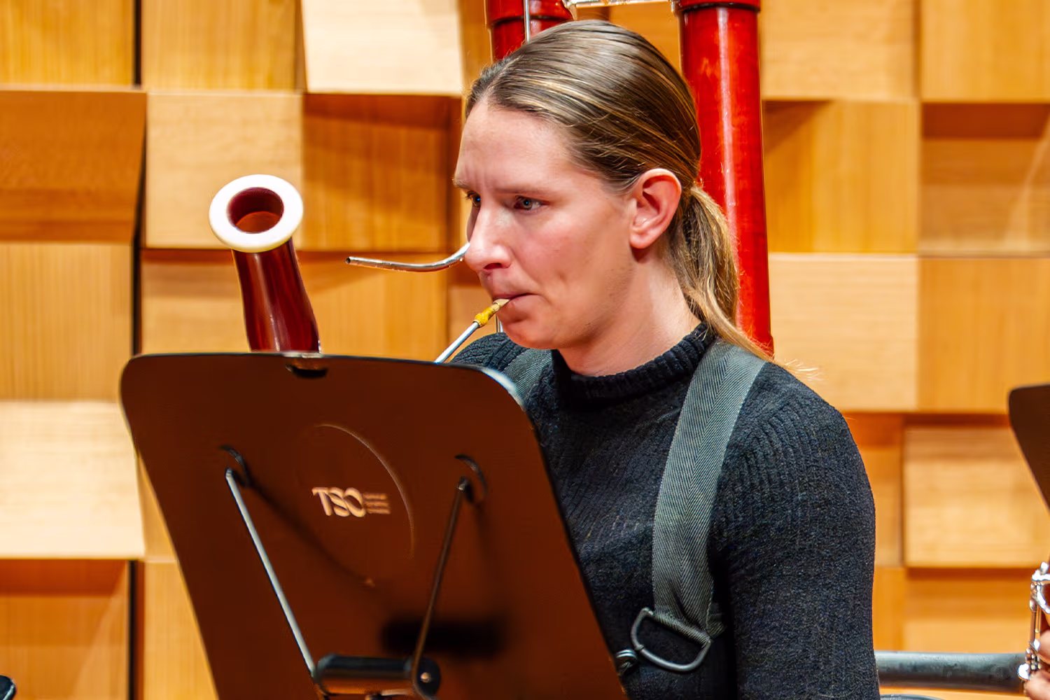 Melissa Woodroffe playing at the Federation Concert Hall