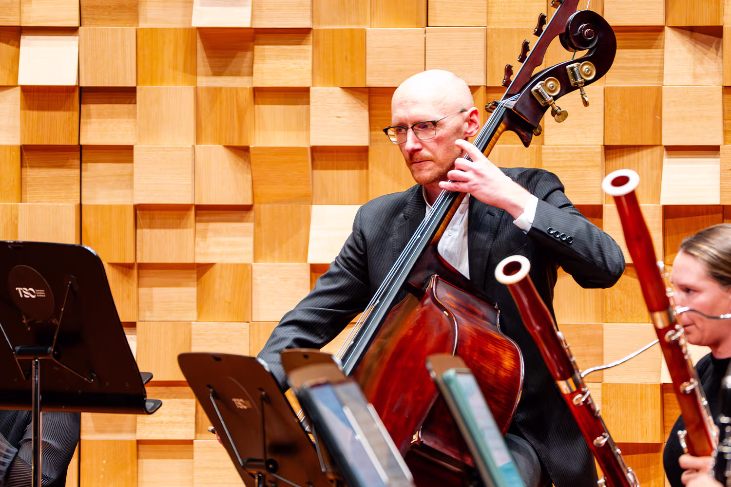 Matthew McGrath playing in the Federation Concert Hall