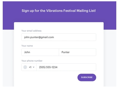 Opt in form