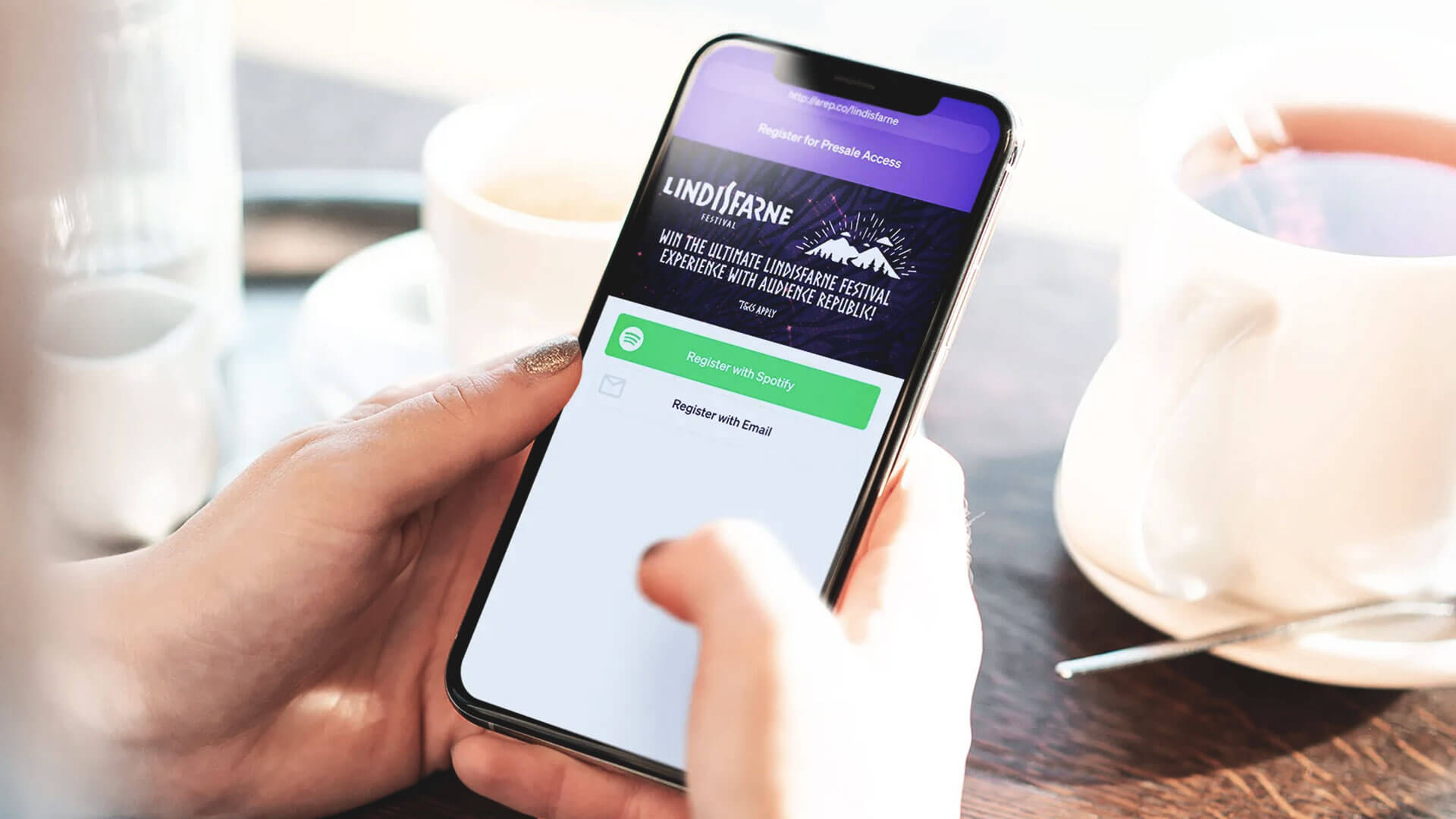 Audience Republic customer using the marketing platform to launch a campaign