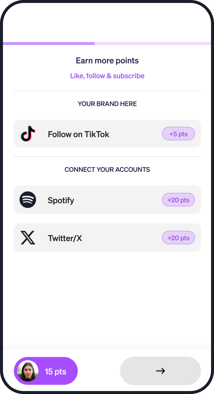 Tiktok & Twitch added to campaigns, along with specific list signups and improvements to points
