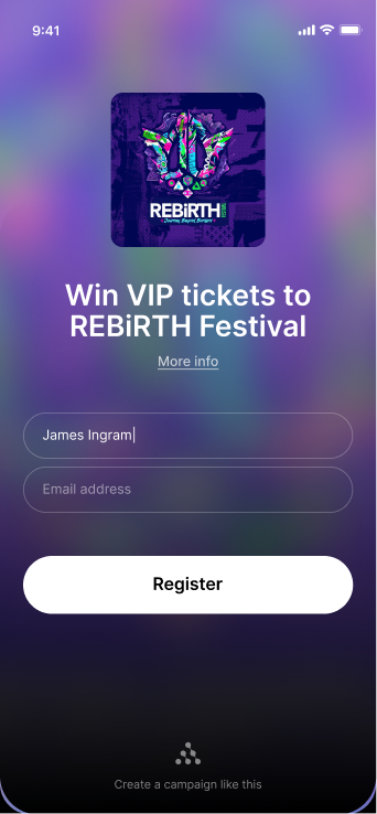 Add your signup form to your website