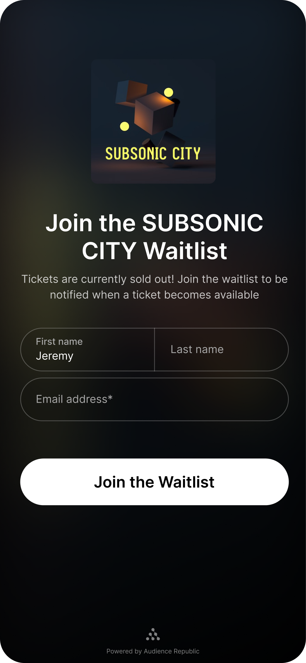 Sign up