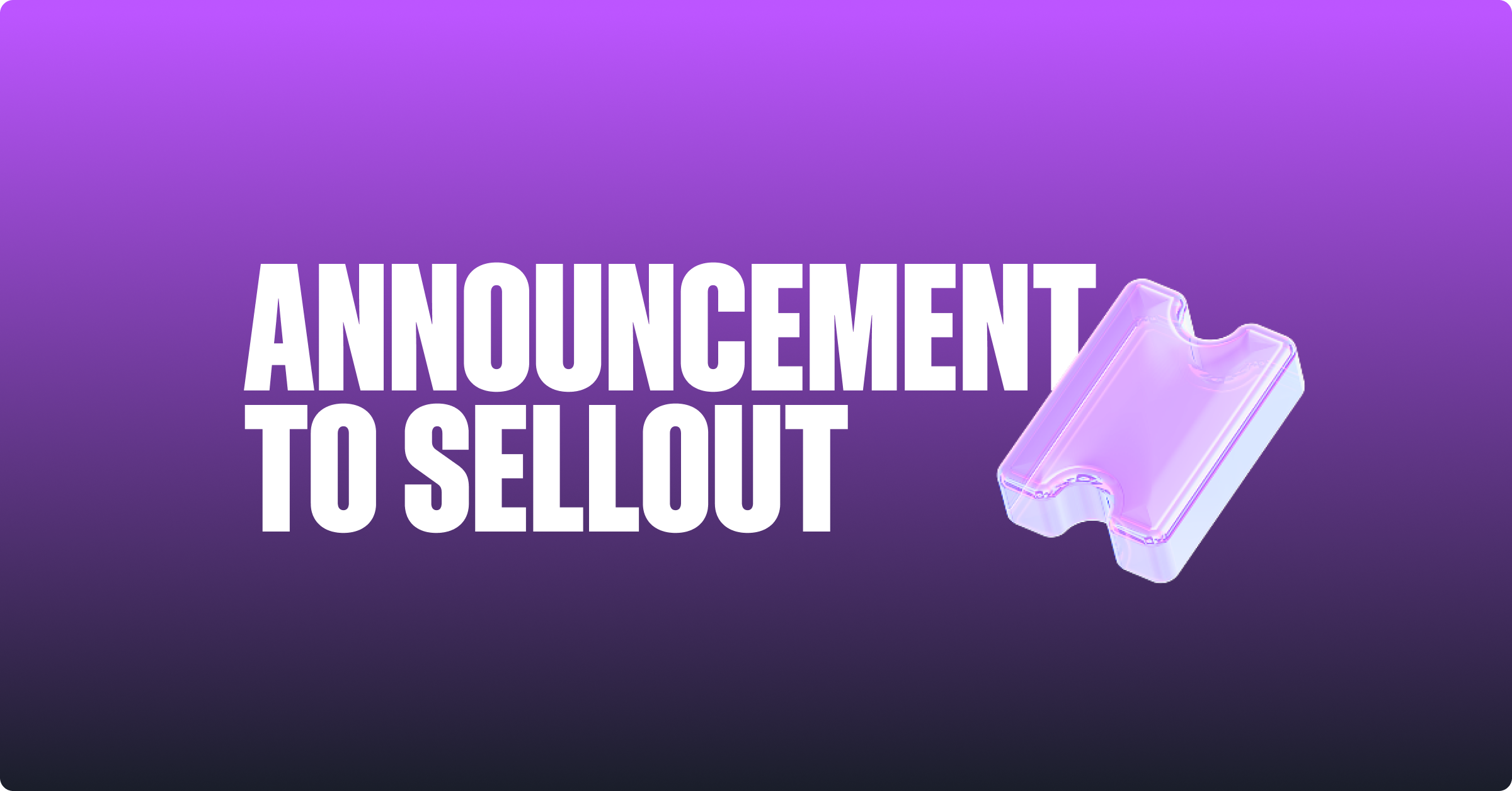 Announcement to Sellout: The Segmentation Playbook the Best Promoters Run on Every Show.