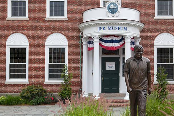 An image of the historical John F. Kennedy Hyannis Museum in Massachusetts.