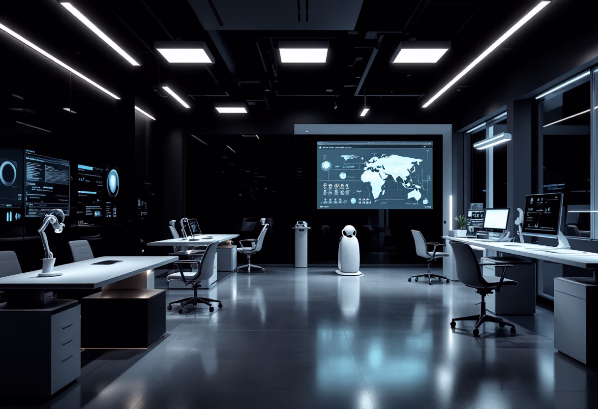 [background image] image of a workplace setting (for an ai healthcare company)