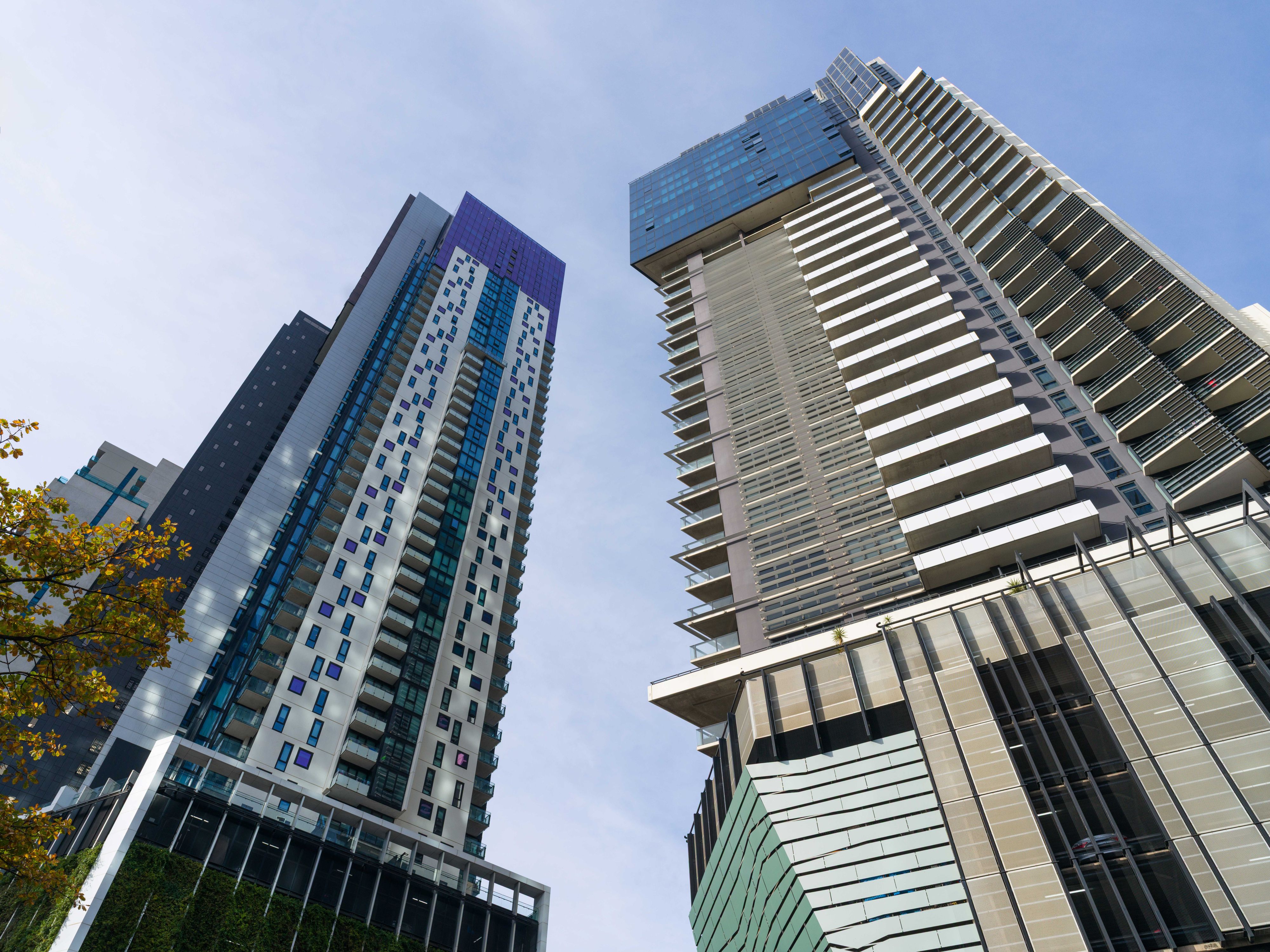 Cityscape towers