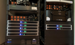 LEA rack lined up with multiple processors 