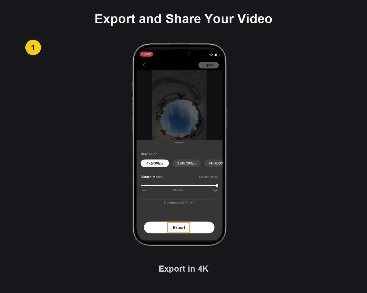 Export a Riding Ferris Wheel SmartClip video in 4K