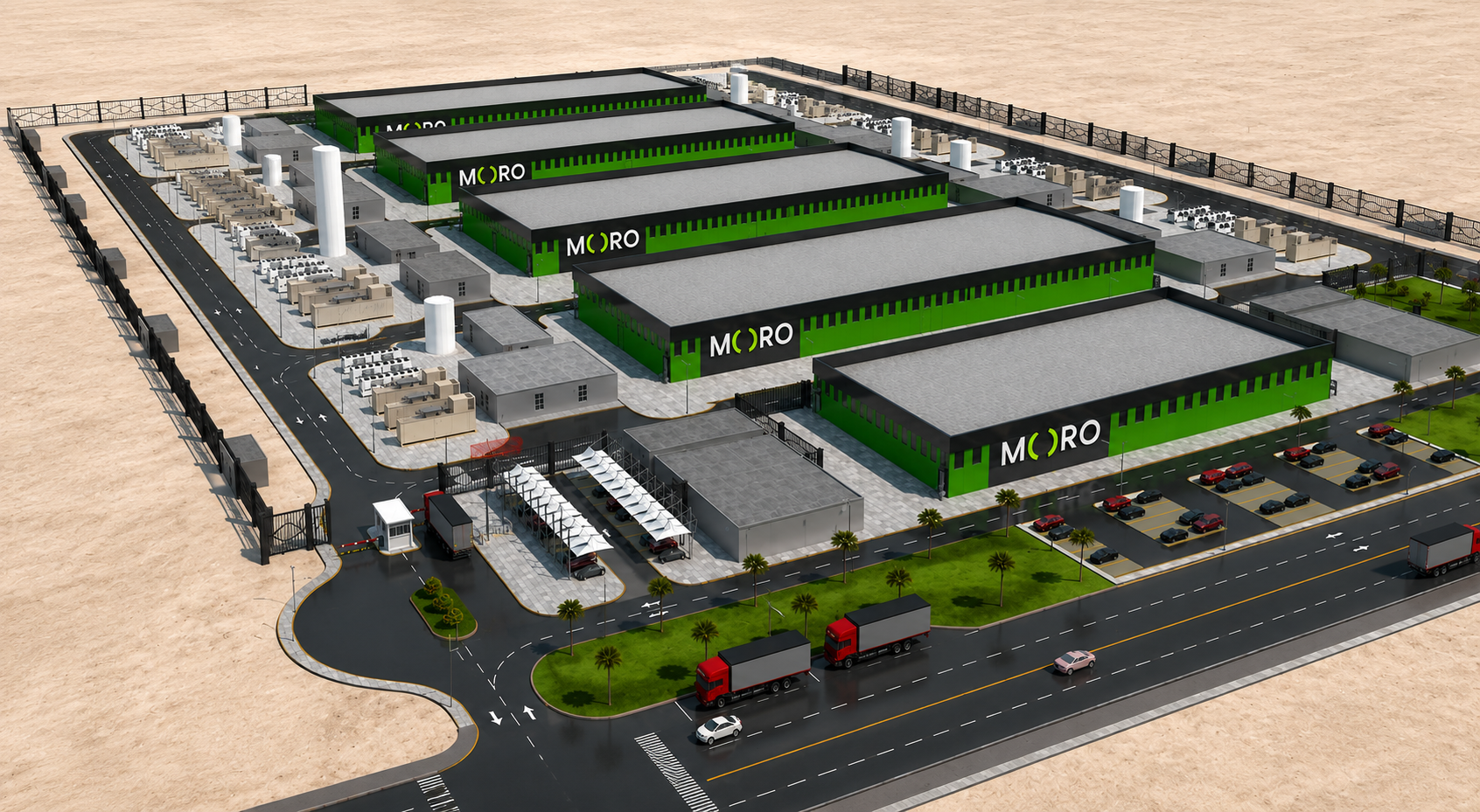 MORO HUB Data Center Solar system