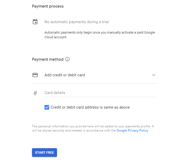 Payment process