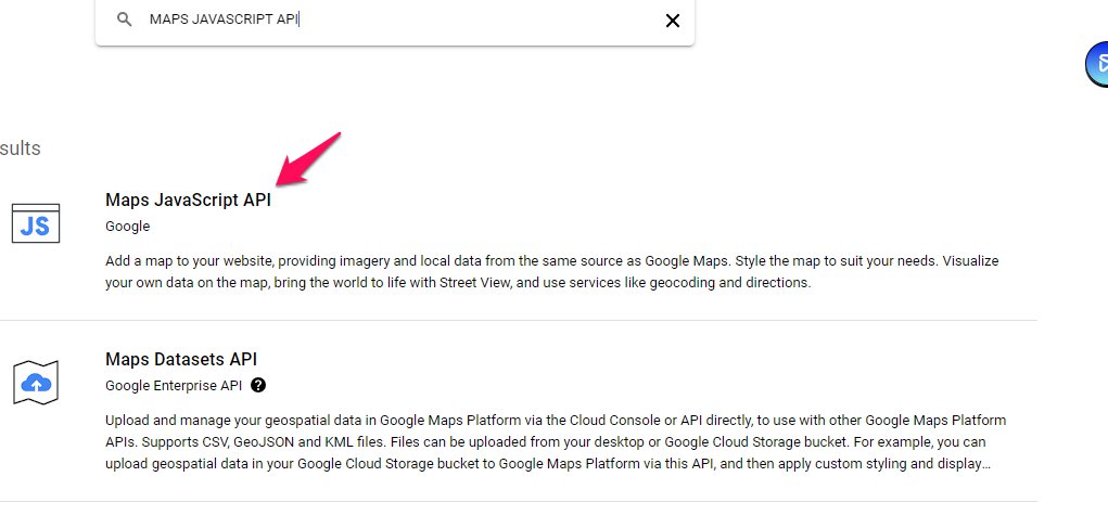 Enable Maps JavaScript API