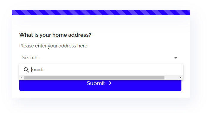 Auto Complete Mode - Search” looks on the form.