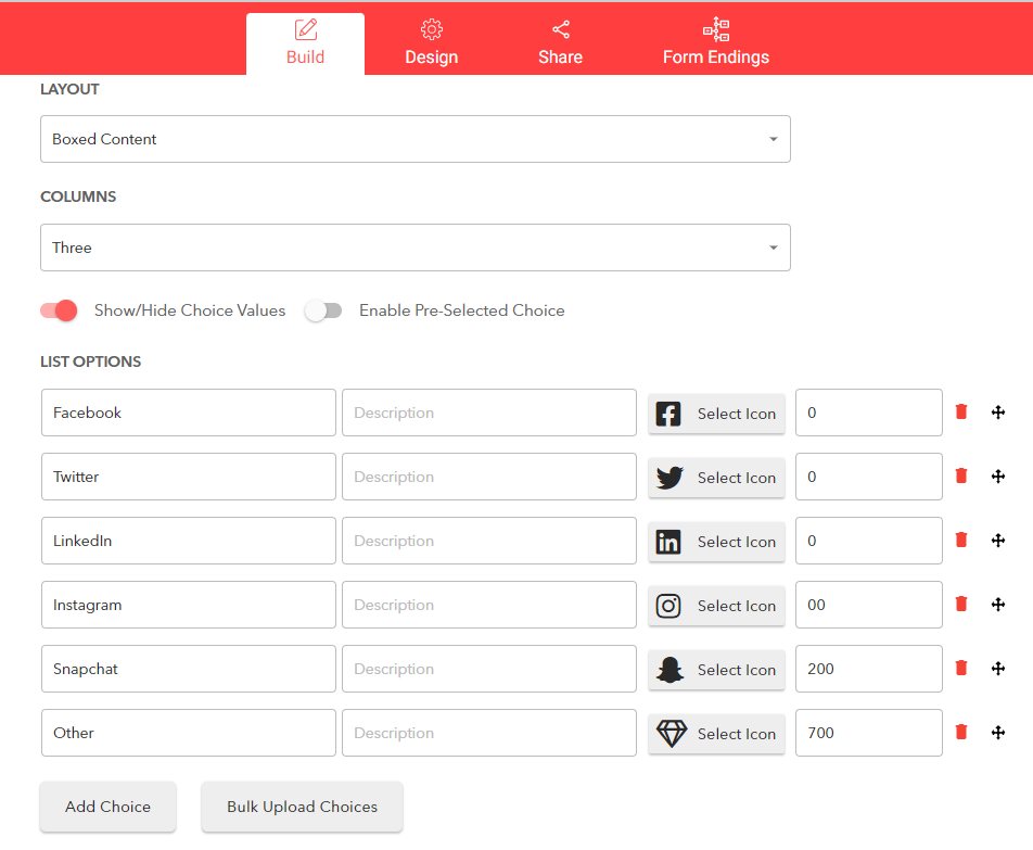 Only three platforms have a value different than “0.”