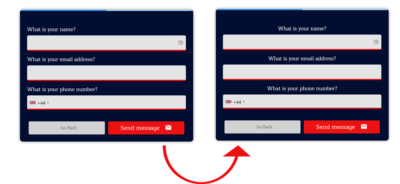Form alignment