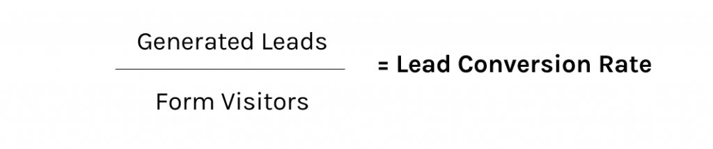 Lead conversion rate formula