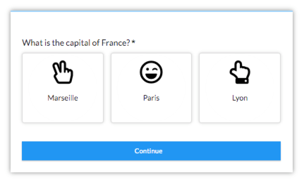 Icon select choices in live form