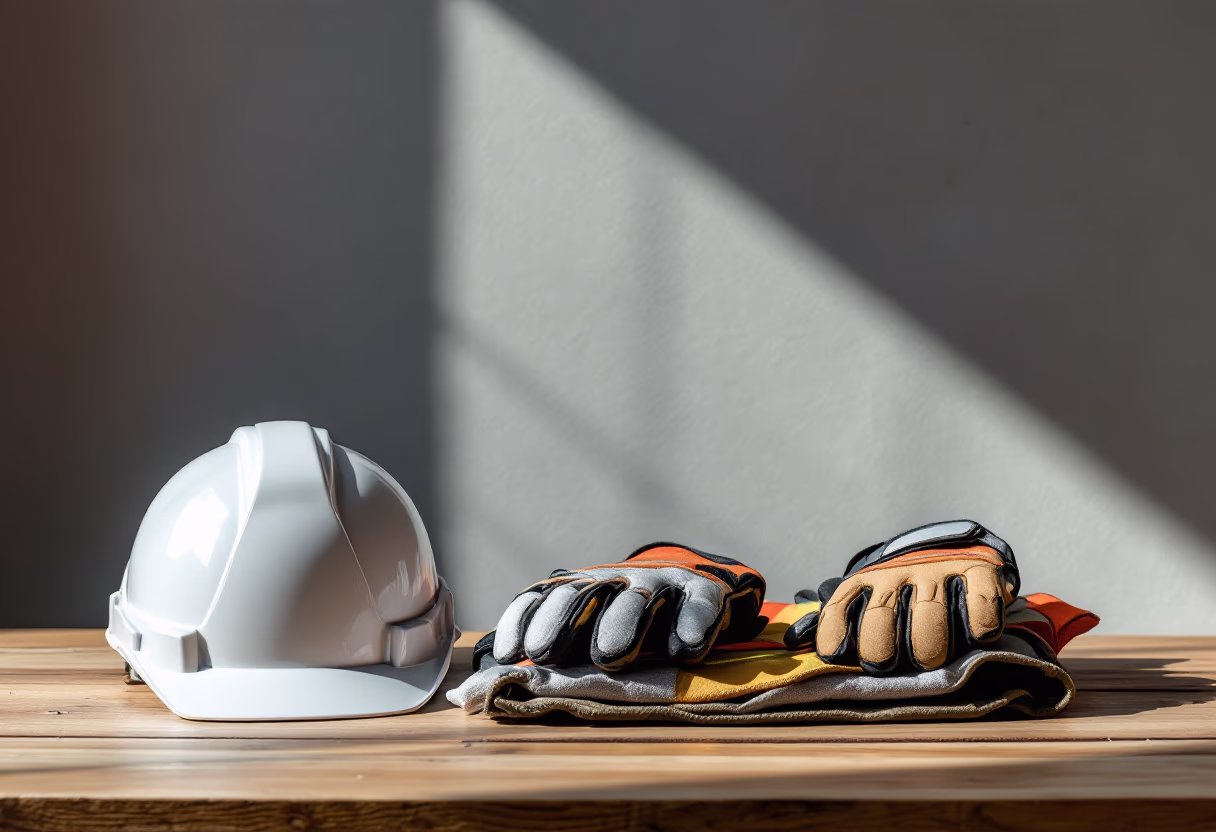 image of safety equipment for a trucking company