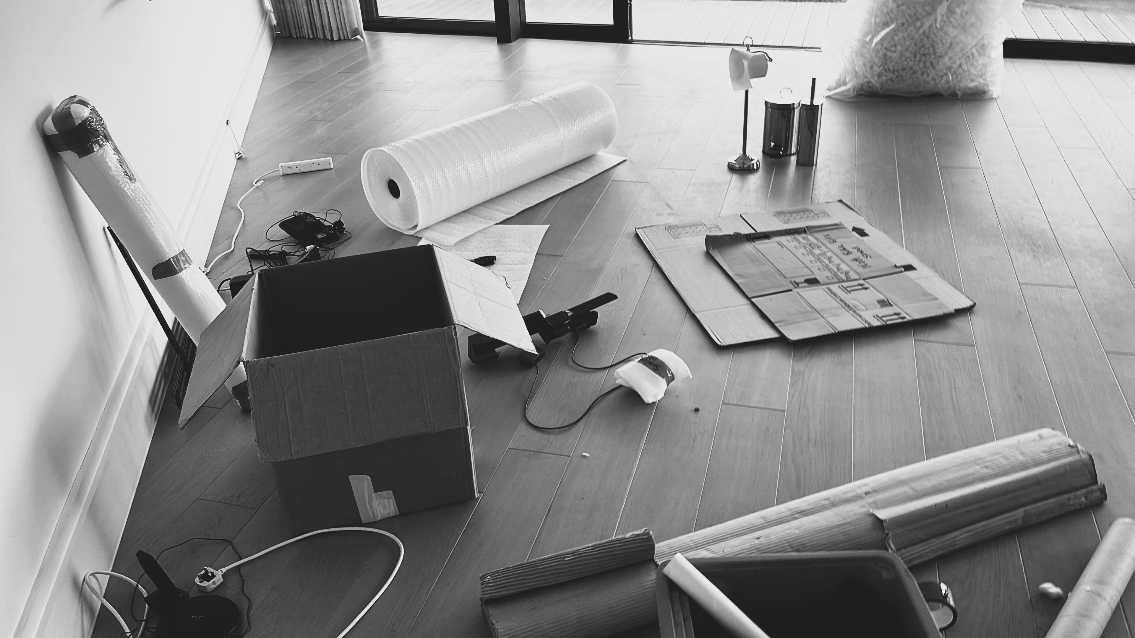 Lifted Moving crew loading a van carefully