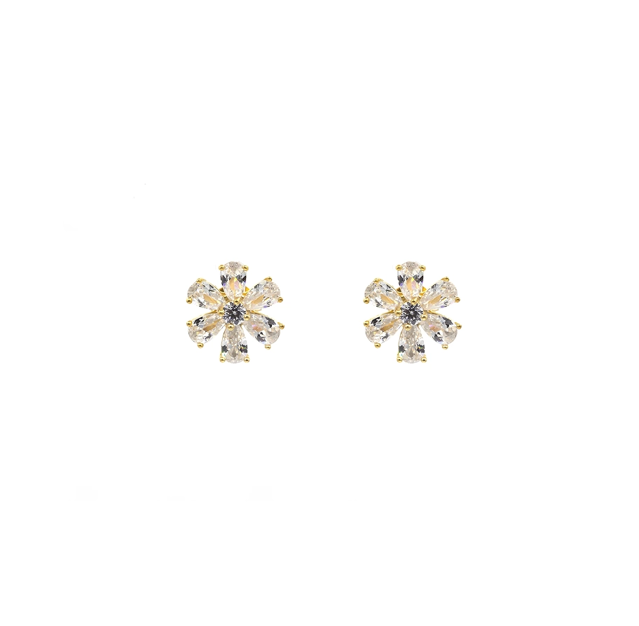 White Flower studs by Ligne Libre