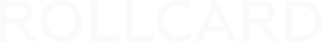 Rollcard white logo