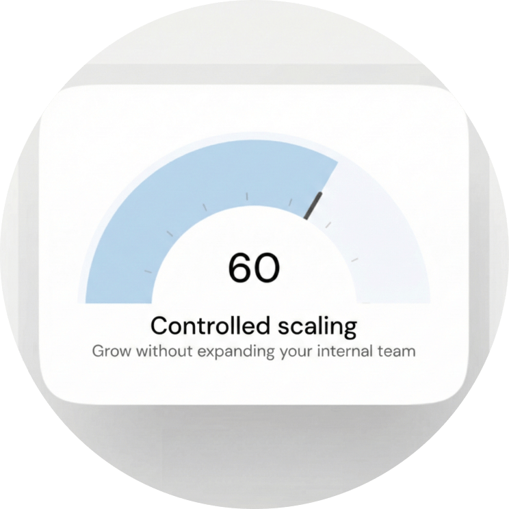 Lower overhead without losing control