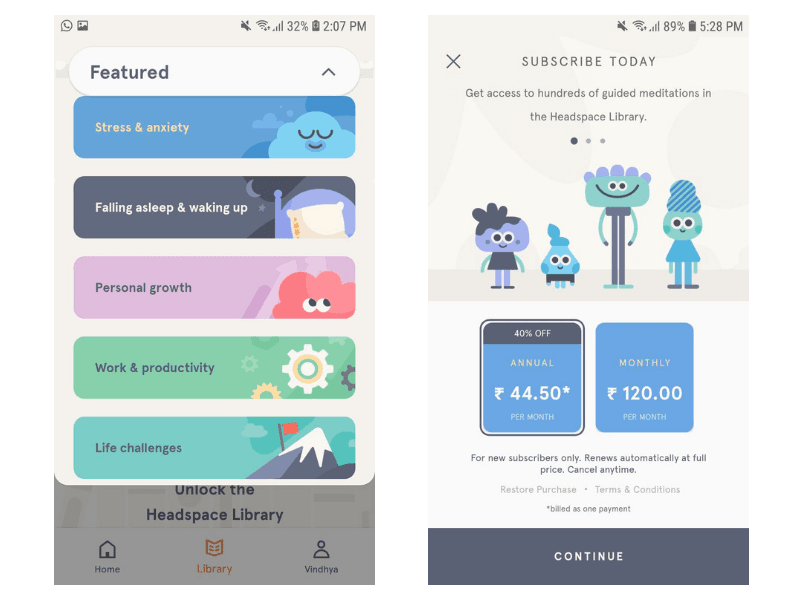 gamification features headspace