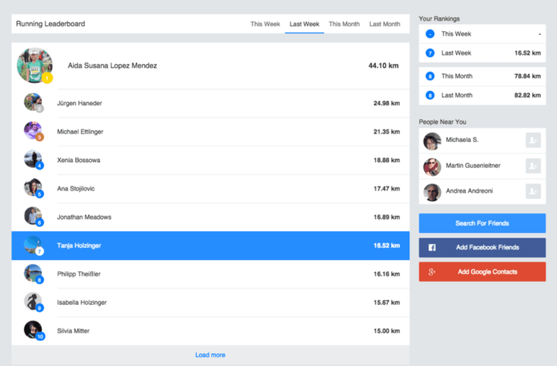 gamification example leaderboard apps